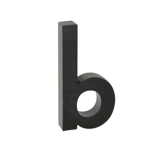 Domovní znak 3D AL černý  - písmeno b