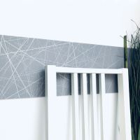 Elastický dekorativní pás na stěnu ART 20 cm x 2 m - barva ŠEDÁ