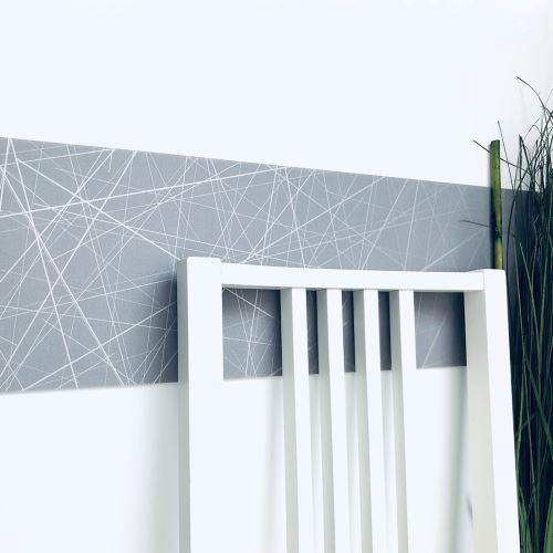 Elastický dekorativní pás na stěnu ART - barva ŠEDÁ