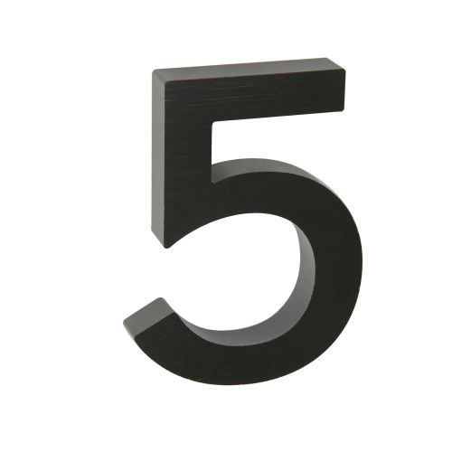 Domovní číslo 3D AL černé - č. 5