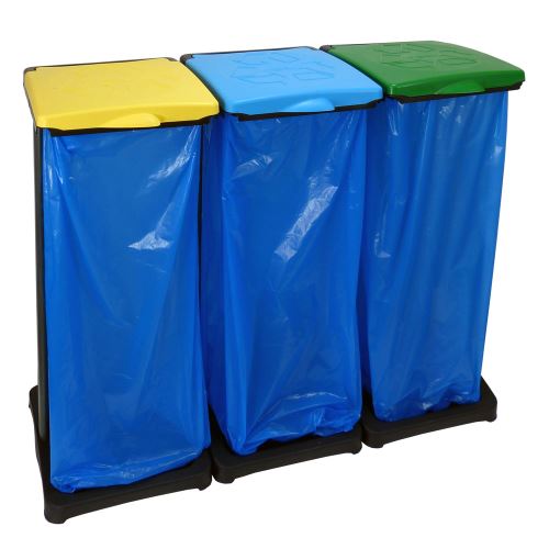 Držák 3 odpadkových pytlů - pro třídění odpadu