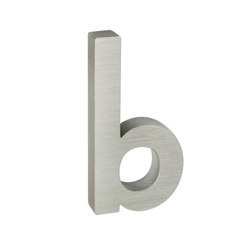 Domovní znak 3D AL stříbrný matný  - písmeno b