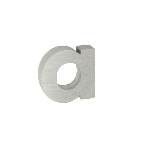 Domovní znak 3D AL stříbrný matný  - písmeno a